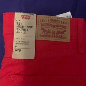 Women’s Red Levi’s